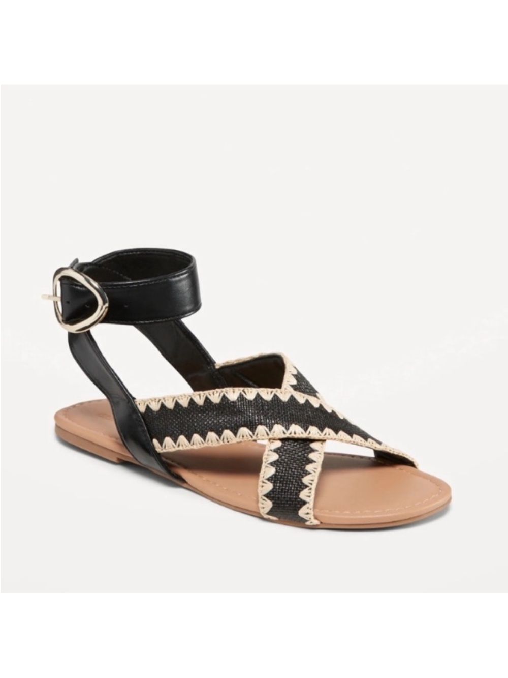Old Navy Women's Sandals in Black and Cream